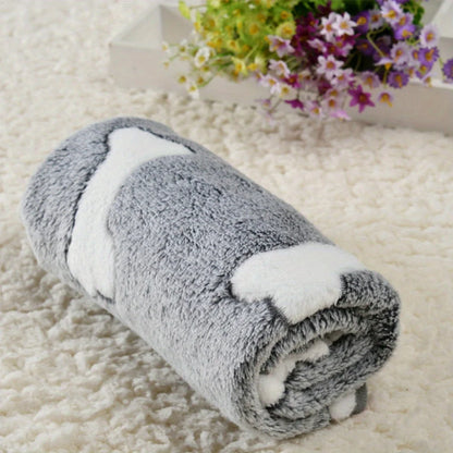 Blanket Soft Fluffy Bone Model Print for Dogs and Cats