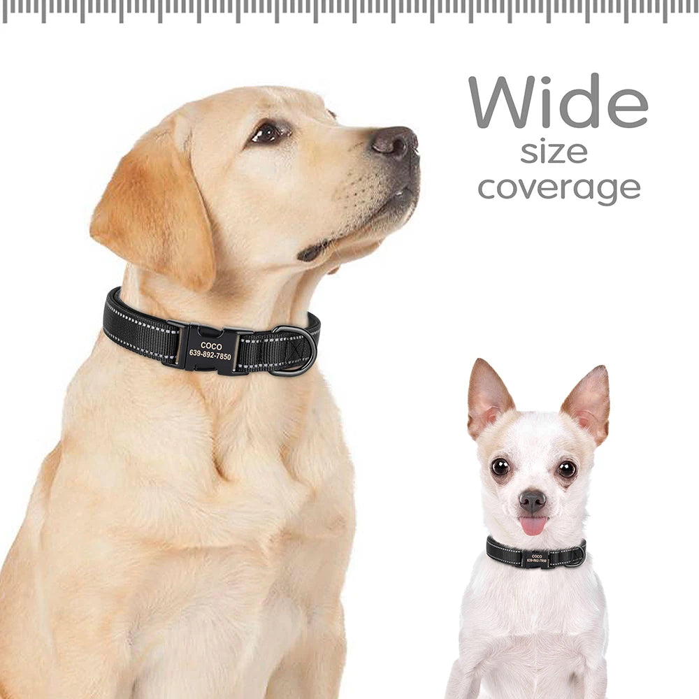 Personalized Reflective Dog Collars