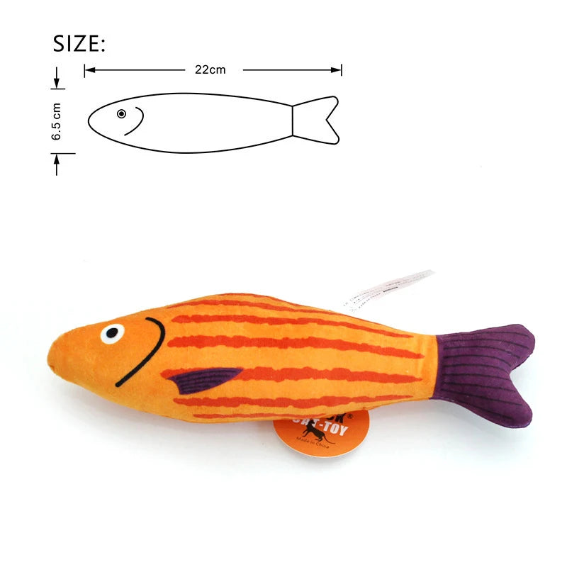 Cat Fish Toy - Interactive Pillowfish