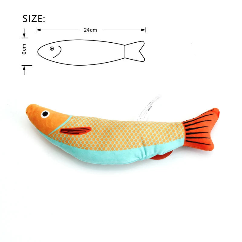 Cat Fish Toy - Interactive Pillowfish