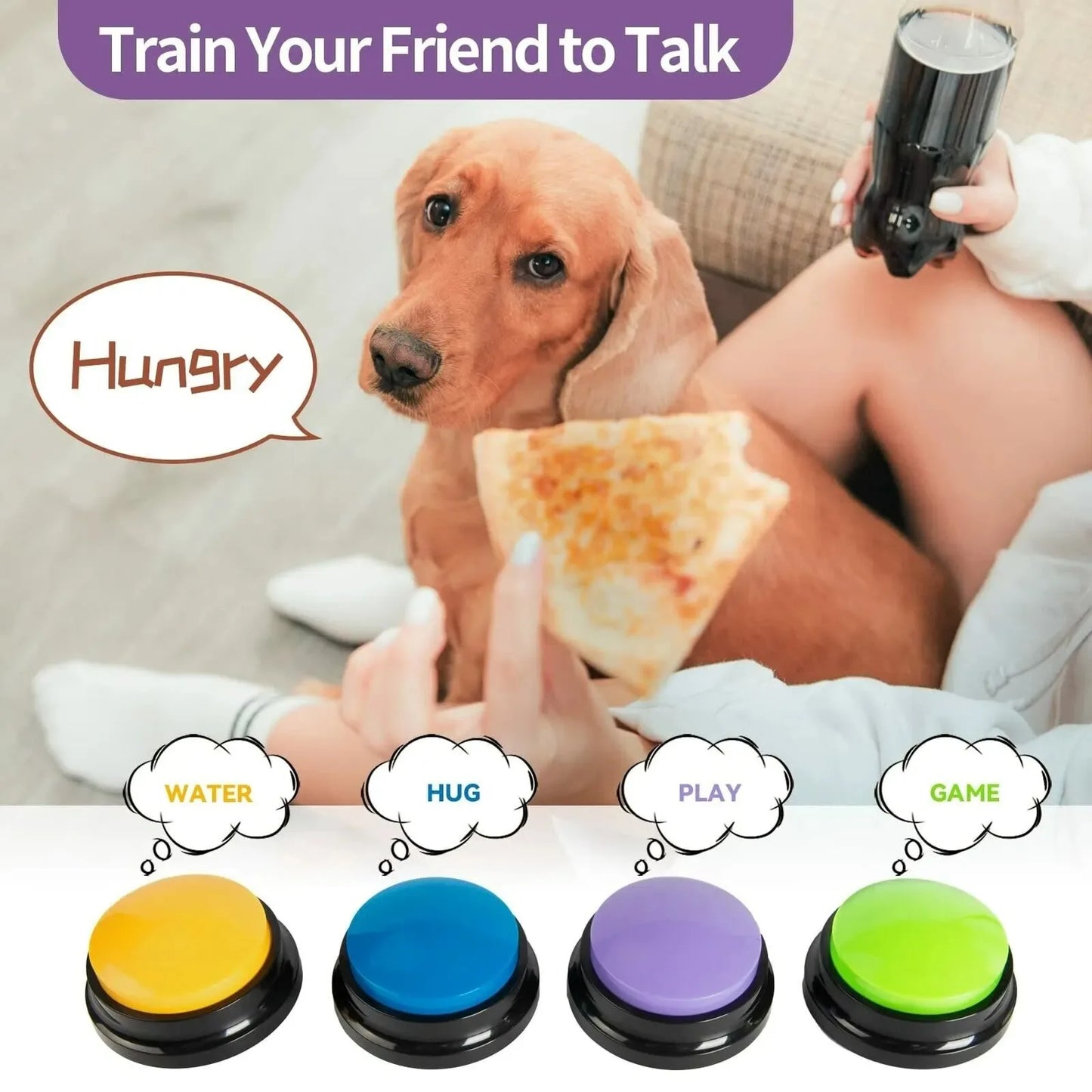 Dog Talking Buttons - Voice Recording Button