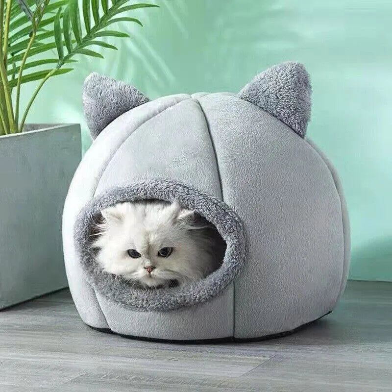 Cat Self-Warming Hut Cave Bed