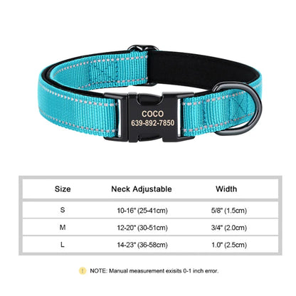 Personalized Reflective Dog Collars