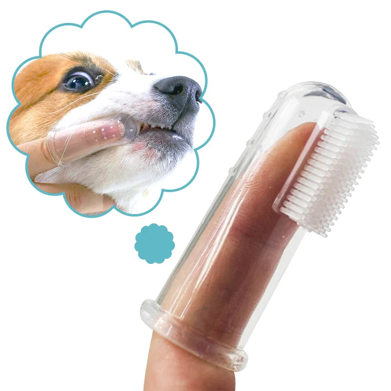 Super Soft Pet Finger and 3 Sided Toothbrush