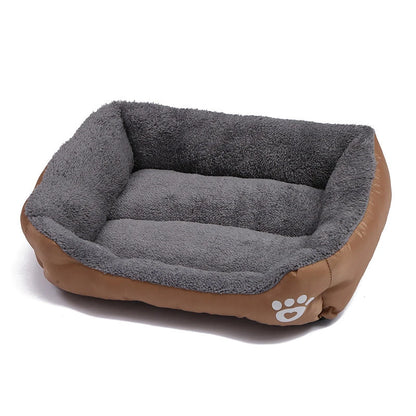 Large Dog Bed Square Plush Kennel