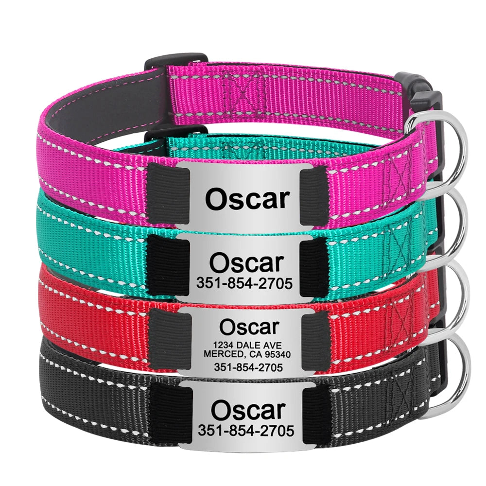 Personalized Reflective Dog Collars