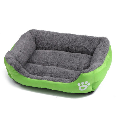 Large Dog Bed Square Plush Kennel