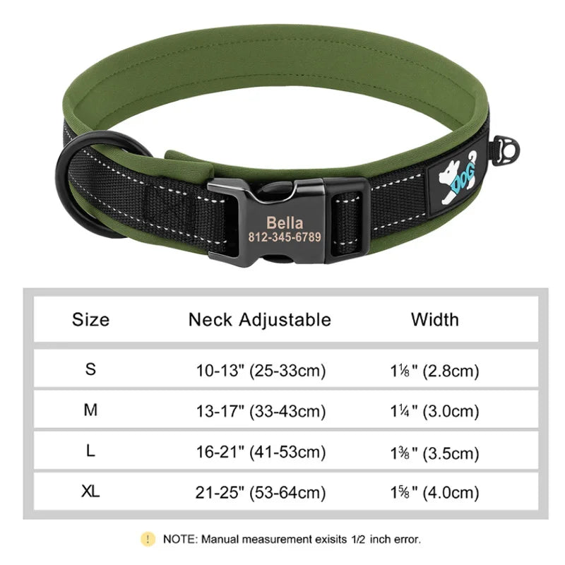 Personalized Reflective Dog Collars