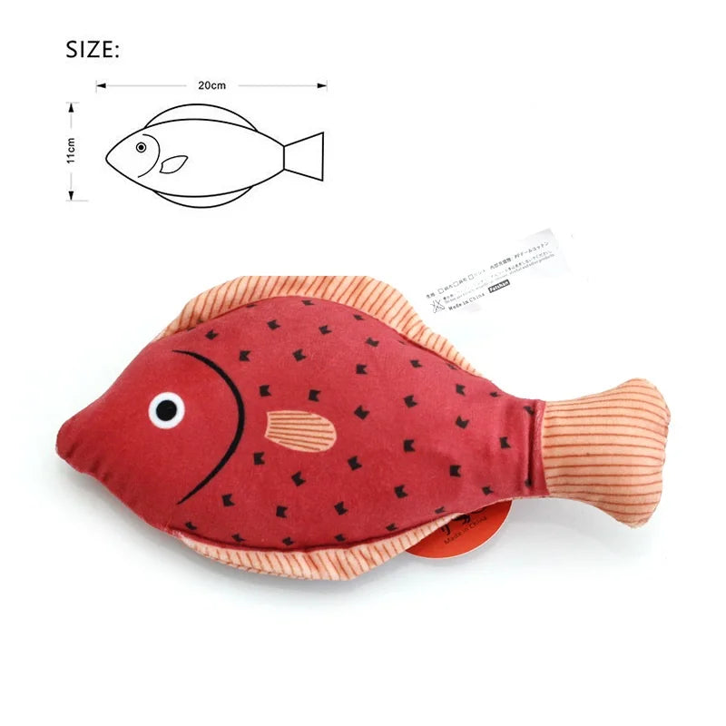 Cat Fish Toy - Interactive Pillowfish