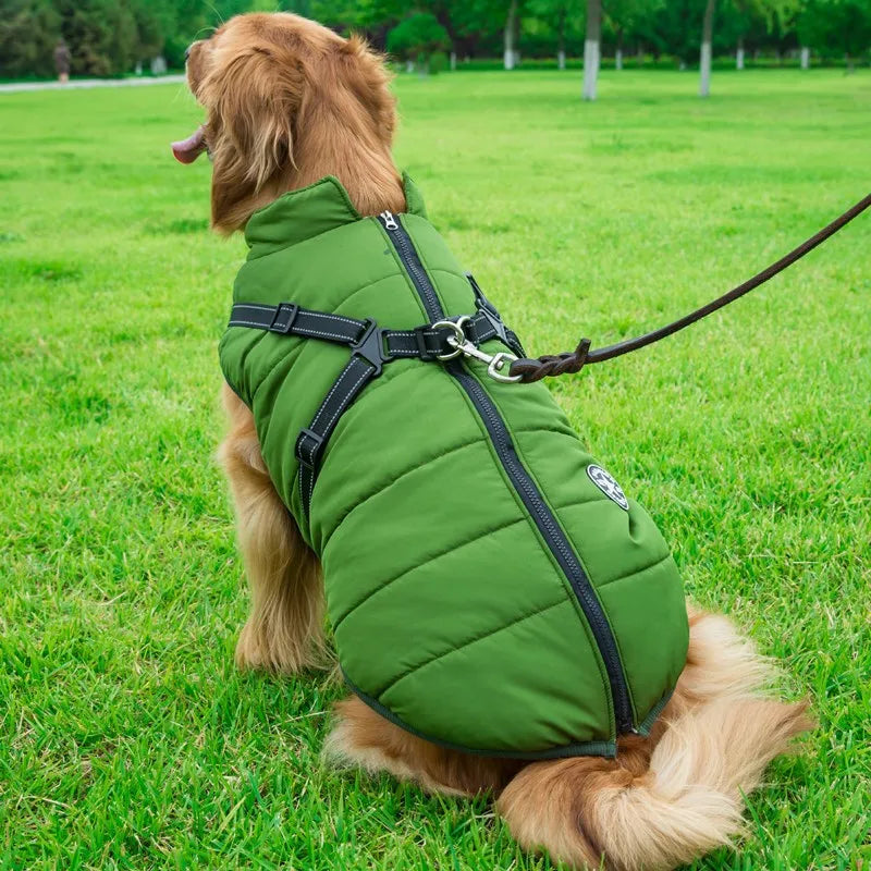 Dog Winter Coat with Harness