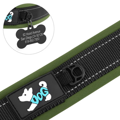 Personalized Reflective Dog Collars