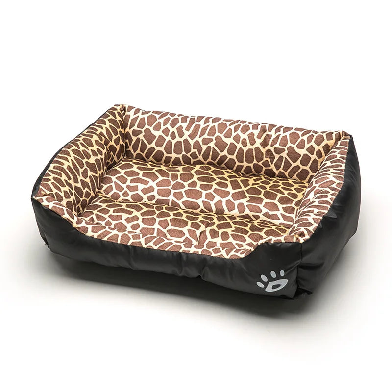 Large Dog Bed Square Plush Kennel