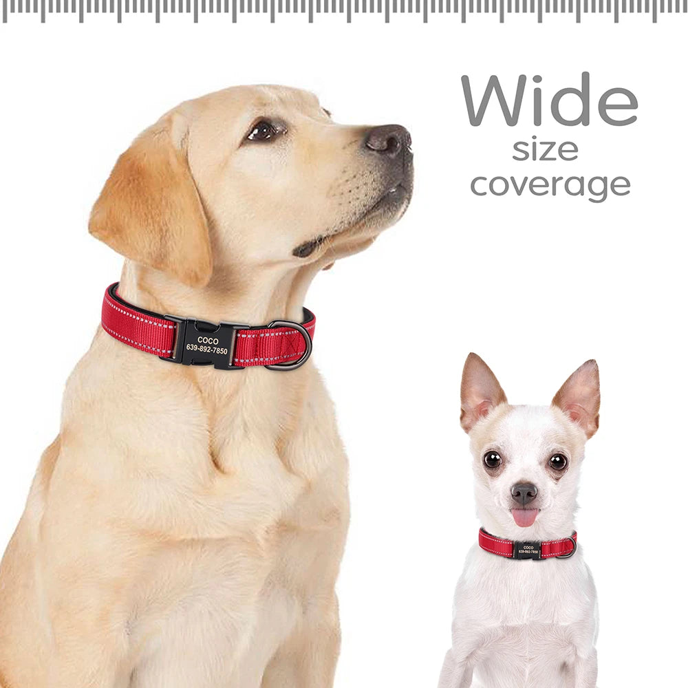 Personalized Reflective Dog Collars