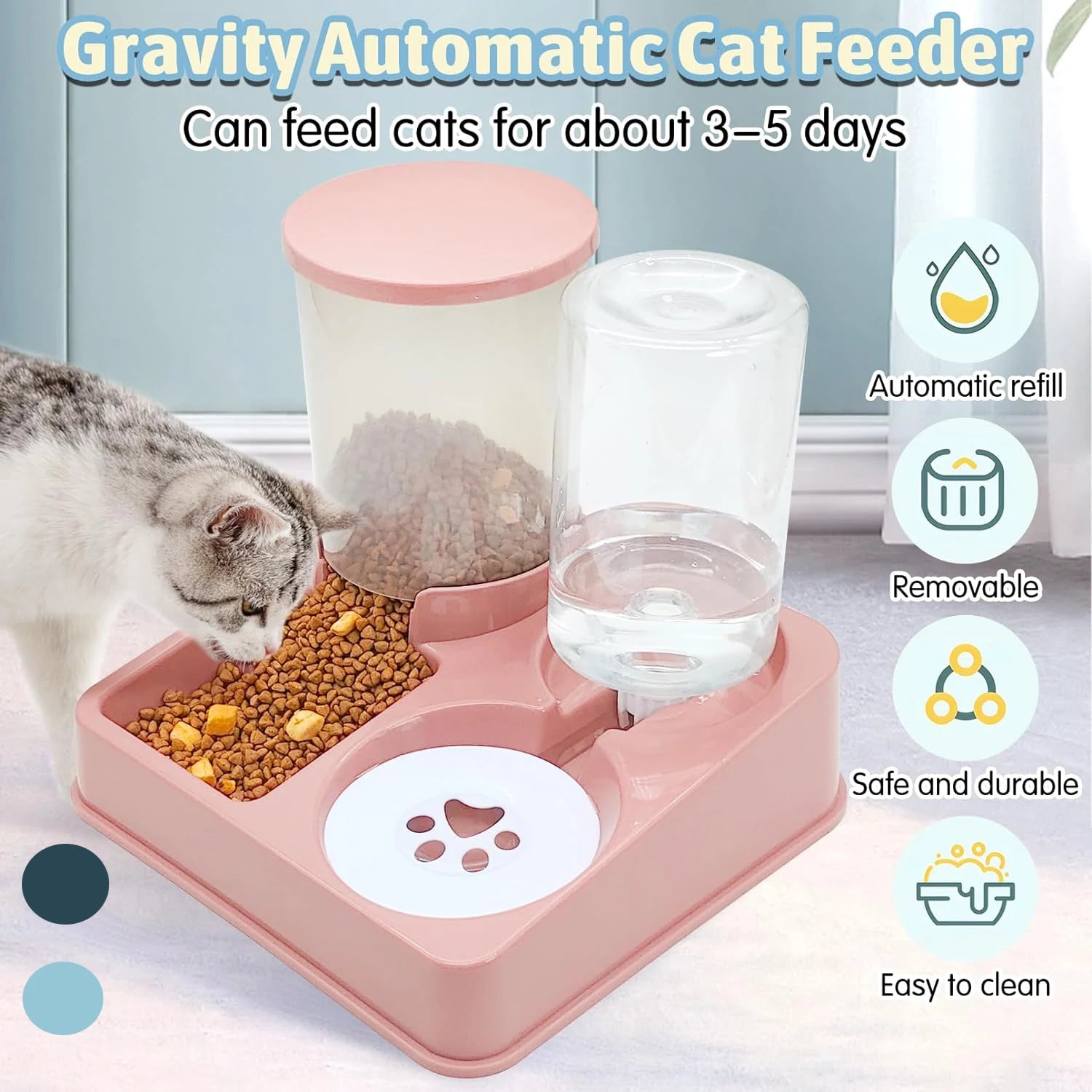 Auto matic food feeder easy to clean