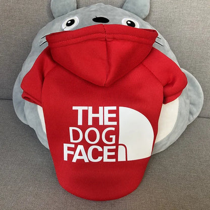 Autumn winter dog hoodies with word