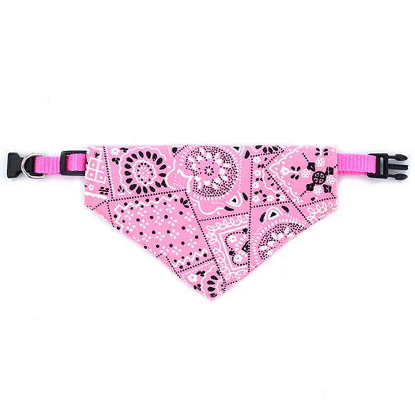 Dog adjustable collar pink